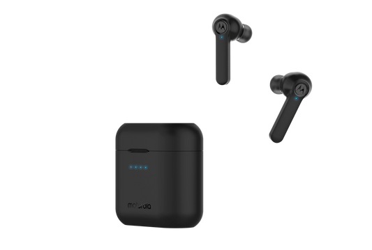 Geniet van optimale concentratie en muziek met Motorola noise cancelling earbuds